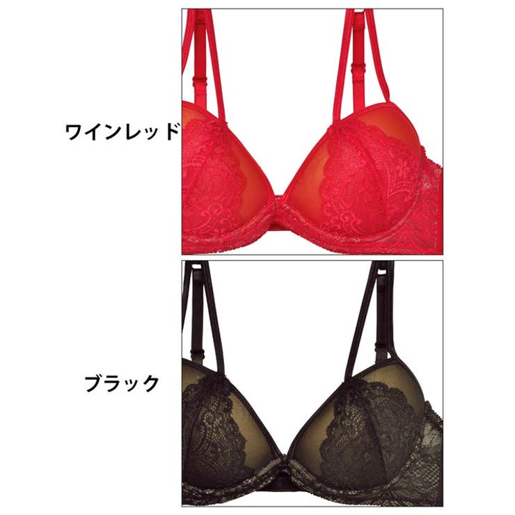 YUE ワインレッド ブラジャーショーツセット D75 ショーツＬ　TバックM YUE ワインレッド ブラジャーショーツセット D75 ショーツL T