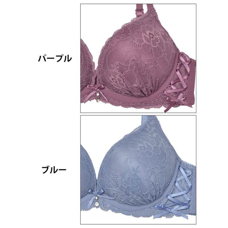 ブラジャー 脇高ブラジャー ショーツ[品番：DY000027370]｜Dazzy