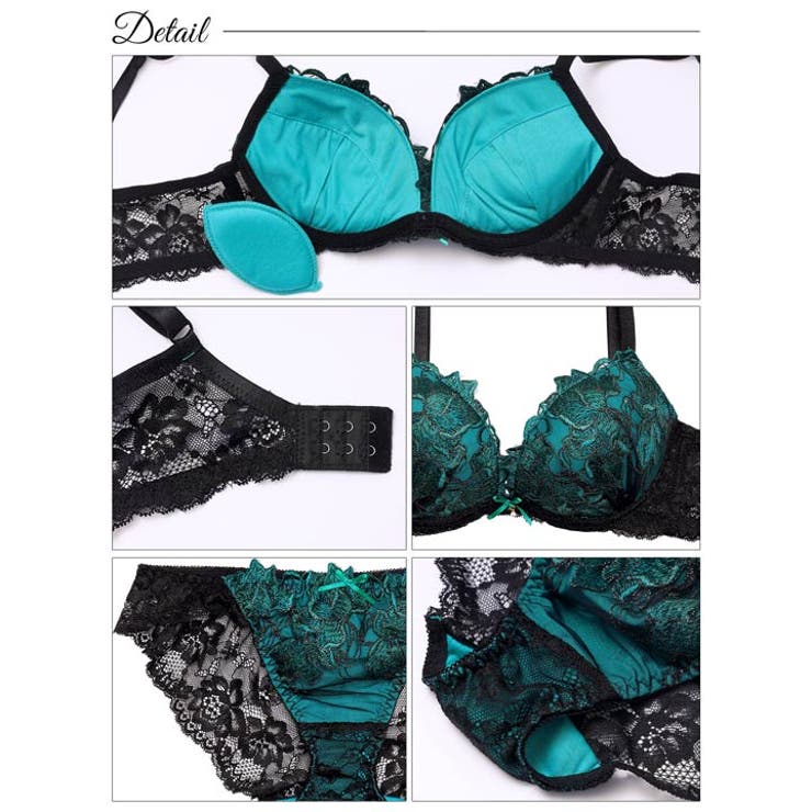 ブラジャー 脇高ブラジャー ショーツ | Dazzy | 詳細画像10 