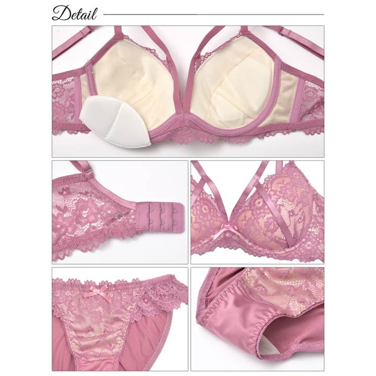 ブラジャー 脇高ブラジャー ショーツ | Dazzy | 詳細画像10 