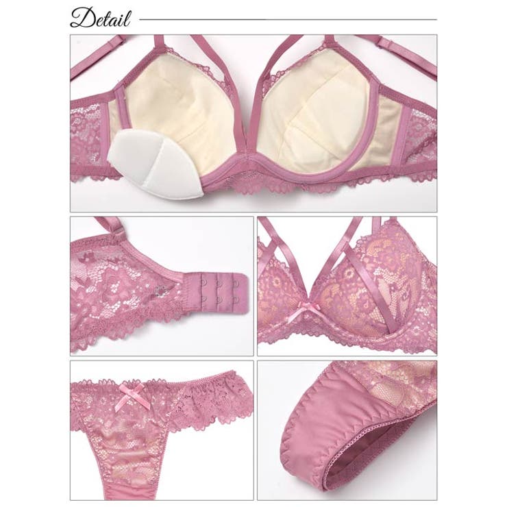 ブラジャー 脇高ブラジャー ショーツ | Dazzy | 詳細画像10 