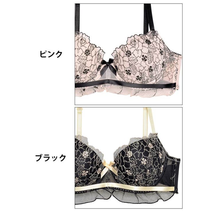 ローズシアーフリルチュールブラジャー & フルバック | Dazzy | 詳細画像11 