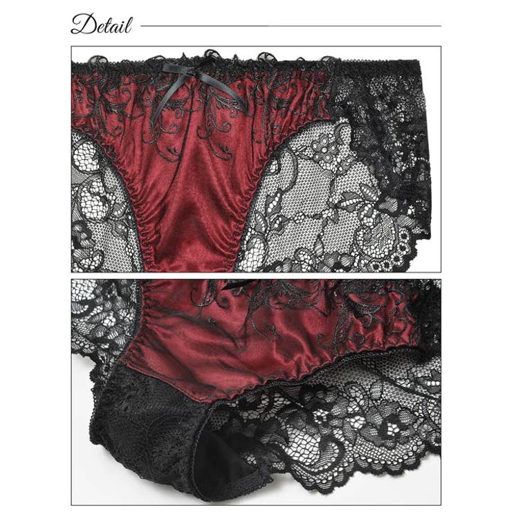 脇高ブラジャー ショーツ セットゴシック | Dazzy | 詳細画像10 