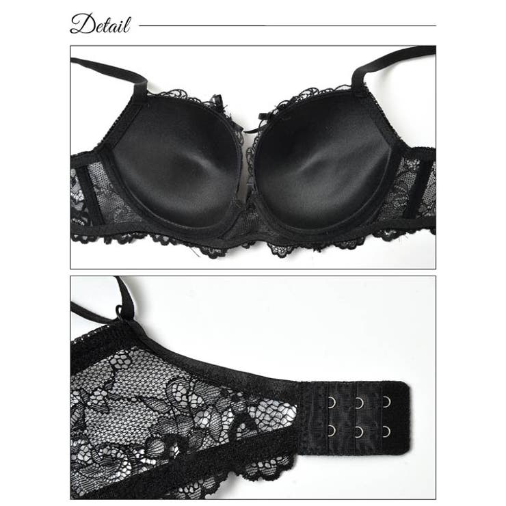 脇高ブラジャー ショーツ セットゴシック | Dazzy | 詳細画像9 