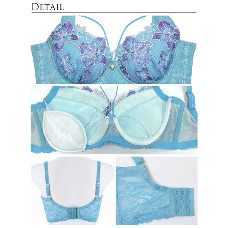 脇高ブラジャー ショーツ セット | Dazzy | 詳細画像10 