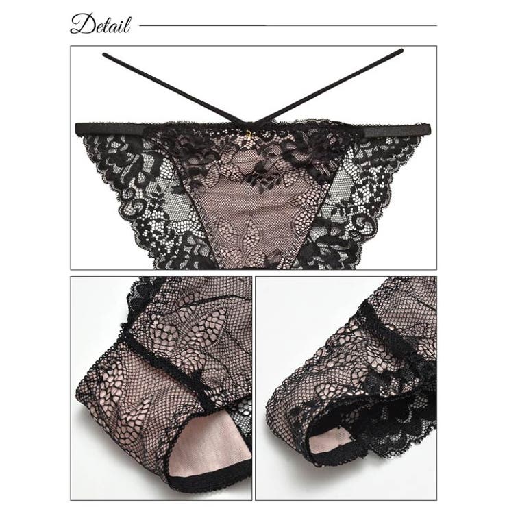 脇高ブラジャー ショーツ セット | Dazzy | 詳細画像10 