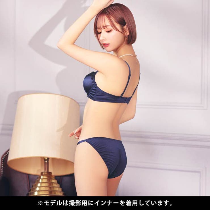 ブラジャー ショーツ セットシャーリング | Dazzy | 詳細画像5 