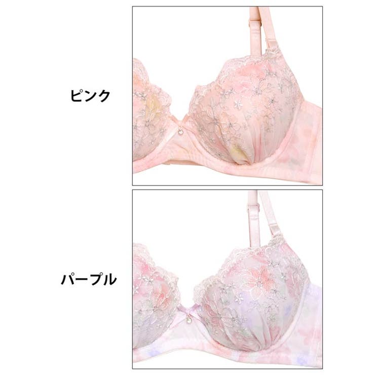 シャイニーメロウフラワーブラジャー&フルバックショーツ | Dazzy | 詳細画像11 
