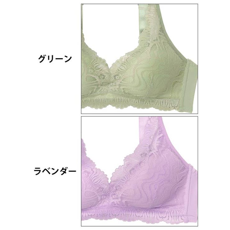 [ノンワイヤー]ナチュラルソフトレースブラジャー&フルバックショーツ | Dazzy | 詳細画像11 