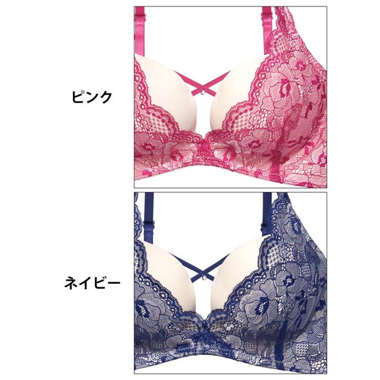 ブリリアントブルームクロス脇高ブラジャー&フルバック&Tバックショーツ | Dazzy | 詳細画像11 