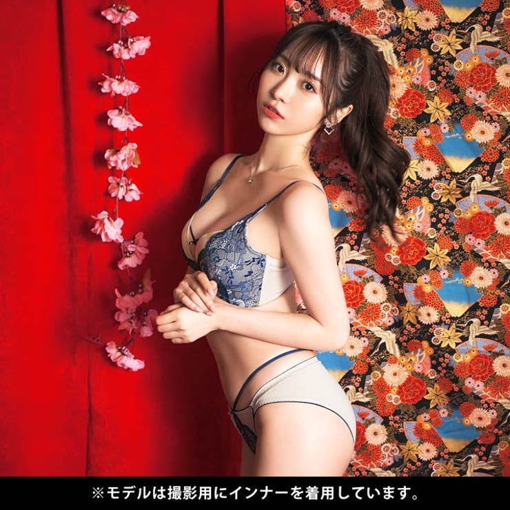 ブリリアントブルームクロス脇高ブラジャー&フルバック&Tバックショーツ | Dazzy | 詳細画像7 