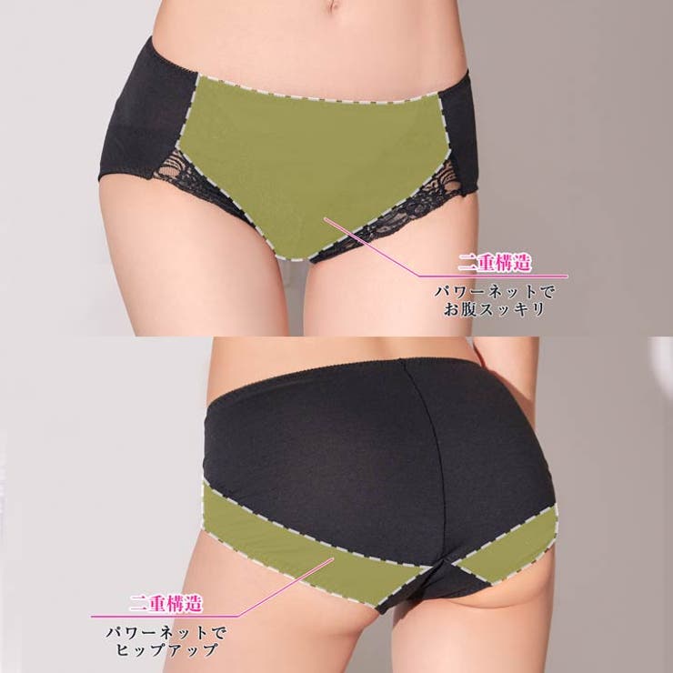 綿混ヒップアップショーツガードル | Dazzy | 詳細画像2 
