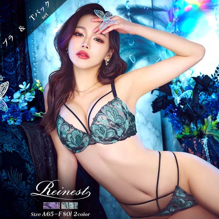 [Reinest]ヴィーナスバタフライストリングブラジャー&バック透けTバックシ… | Dazzy | 詳細画像6 