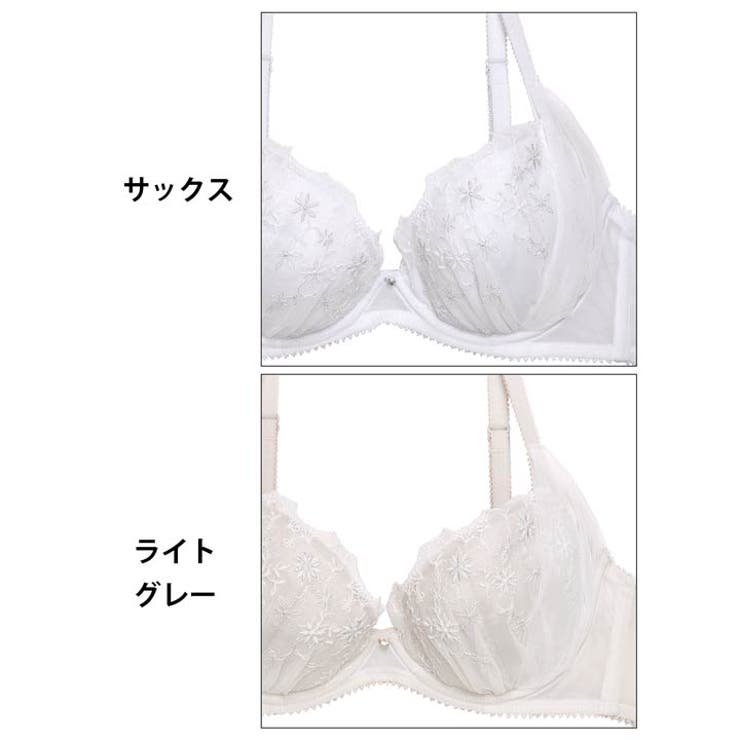 ペールスウィートフラワーブラジャー&フルバックショーツ | Dazzy | 詳細画像10 