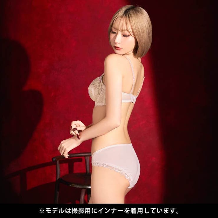 ダスティフローラルエンブロイダリーブラジャー&フルバックショーツ | Dazzy | 詳細画像7 
