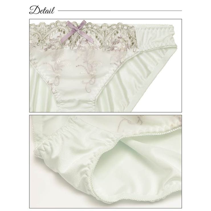 クラシカルフローラルアーチブラジャー&フルバックショーツ | Dazzy | 詳細画像10 