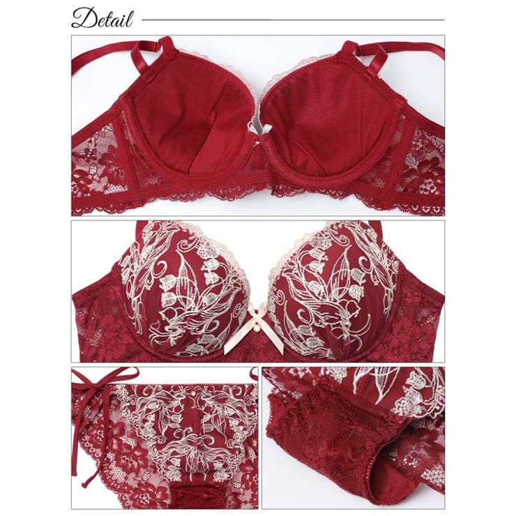 【三上悠亜着用】【EFサイズ】リリーベルエンブロイダリー脇高ブラジャー&サイド紐… | Dazzy | 詳細画像10 