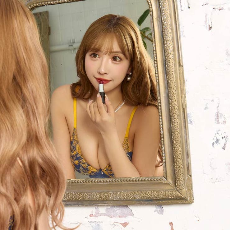 【三上悠亜着用】ビビットボタニカルフラワー脇高ブラジャー&バック透けTバックショ… | Dazzy | 詳細画像5 