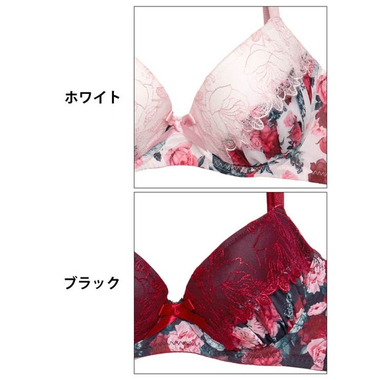 ファビュラスローズレース脇高ブラジャー&フルバックショーツ | Dazzy | 詳細画像11 