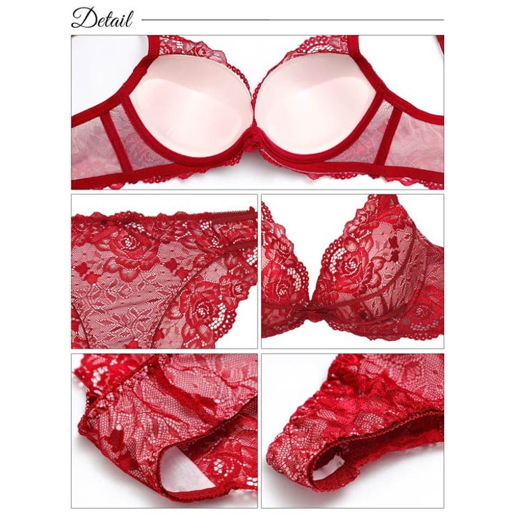 [三上悠亜着用][3点セット][GHIサイズ]ディープクイーンローズ脇高ブラジャ… | Dazzy | 詳細画像10 