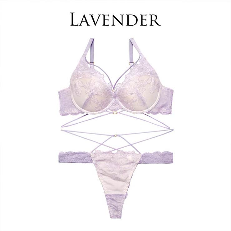 【Reinest】エレガンスペタルコードブラジャー&バック透けTバックショーツ | Dazzy | 詳細画像7 