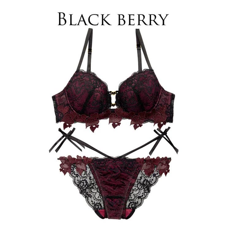 [Reinest]クイーンベリーハートブラジャー&バック透けフルバックショーツ | Dazzy | 詳細画像8 