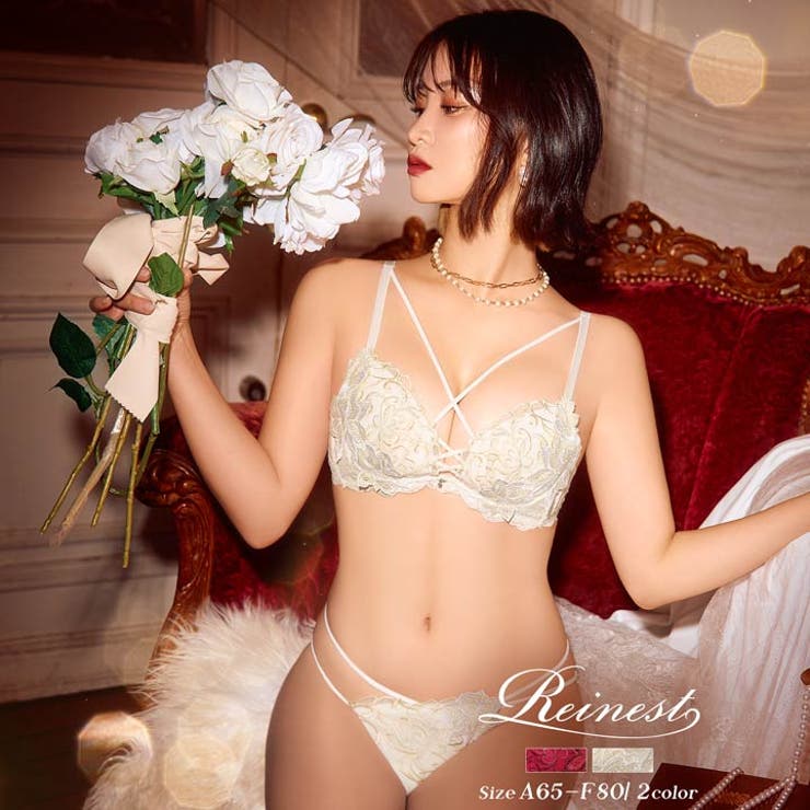 [永尾まりや着用][Reinest]レーヴブロッサムレースアップブラジャー&バッ… | Dazzy | 詳細画像2 