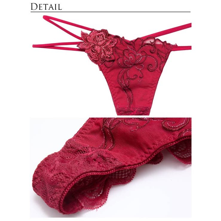 レーヴブロッサムレースアップバック透け選べるショーツ | Dazzy | 詳細画像11 