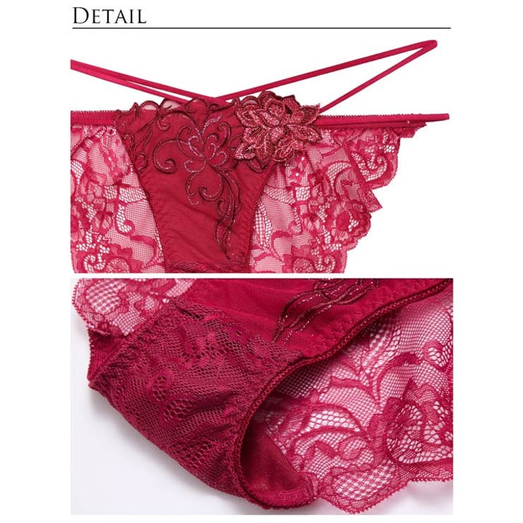 レーヴブロッサムレースアップバック透け選べるショーツ | Dazzy | 詳細画像6 