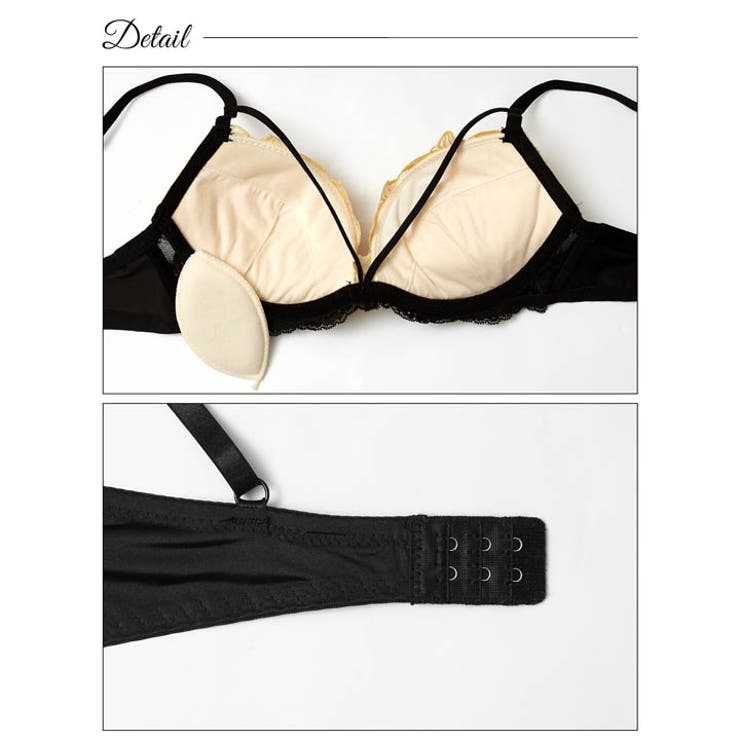 [3点セット]ダスティリリーコードブラジャー&フルバック&Tバックショーツ | Dazzy | 詳細画像9 