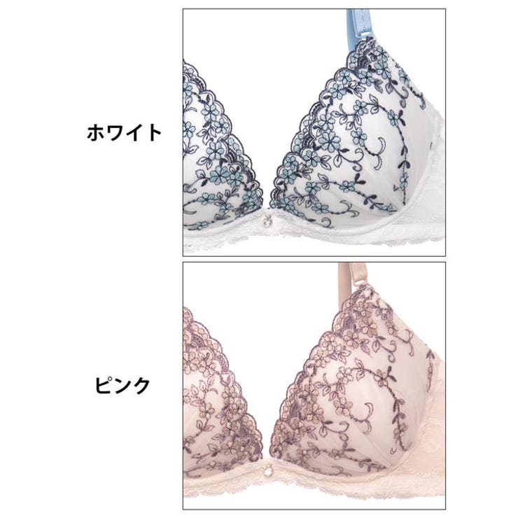 フェミニンシャイニーブロッサムブラジャー&フルバックショーツ | Dazzy | 詳細画像11 