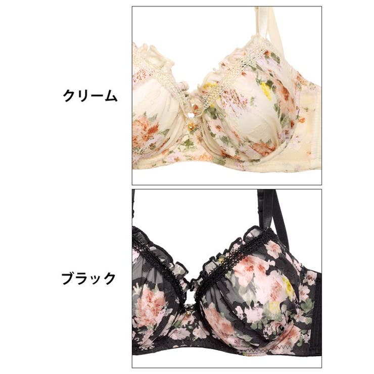 ブライトフルールガーデン脇高ブラジャー&フルバックショーツ | Dazzy | 詳細画像11 