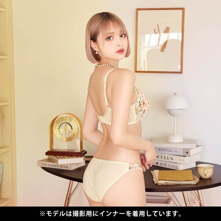 ブライトフルールガーデン脇高ブラジャー&フルバックショーツ | Dazzy | 詳細画像7 