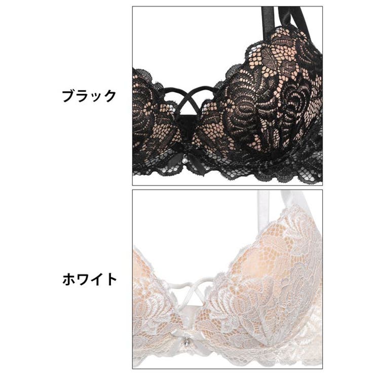 [3点セット]シュクレフルールレースブラジャー&バック透けフルバック&Tバックシ… | Dazzy | 詳細画像11 