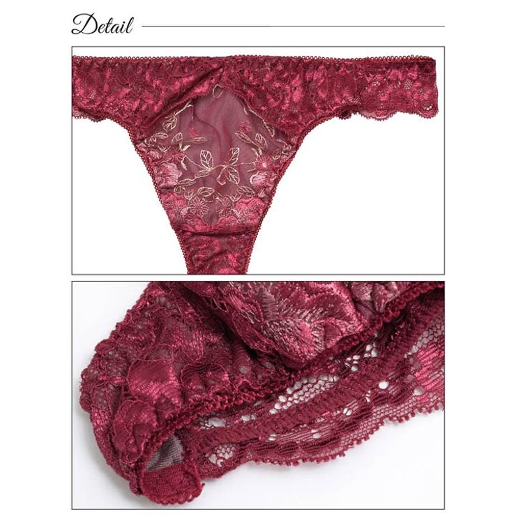 ヴィーナスローズレーシィバック透けTバックショーツ単品[おそろいショーツ] | Dazzy | 詳細画像7 