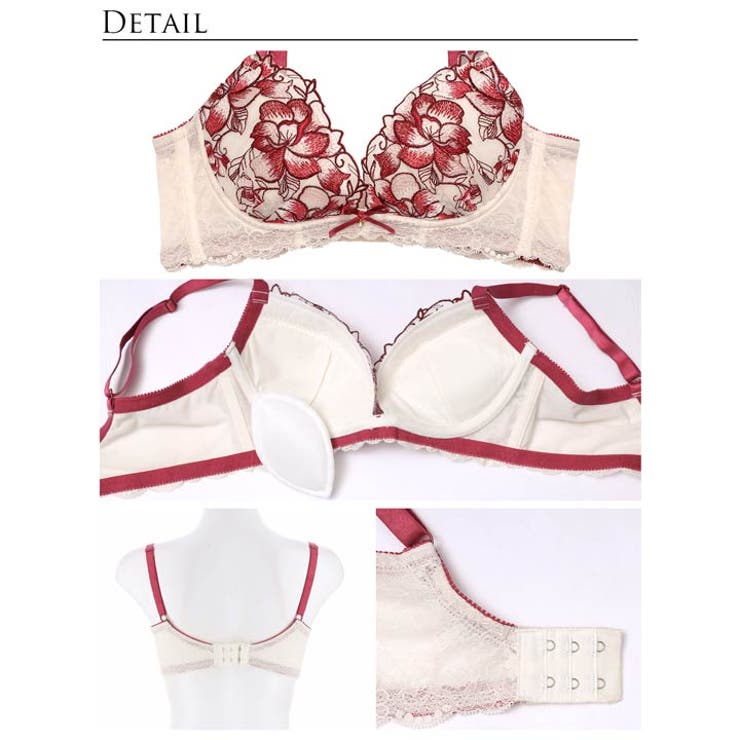 [Reinest]ブルームレーシィマテリアルブラジャー&バック透けフルバックショ… | Dazzy | 詳細画像10 