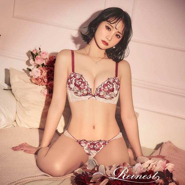 [Reinest]ブルームレーシィマテリアルブラジャー&バック透けフルバックショ… | Dazzy | 詳細画像5 