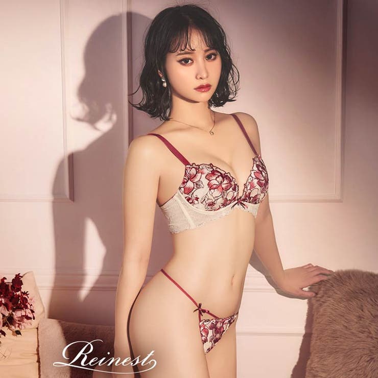 [Reinest]ブルームレーシィマテリアルブラジャー&バック透けTバックショー… | Dazzy | 詳細画像5 