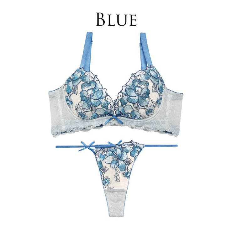 ブルームレーシィマテリアルブラジャー&バック透けTバックショーツ | Dazzy | 詳細画像8 