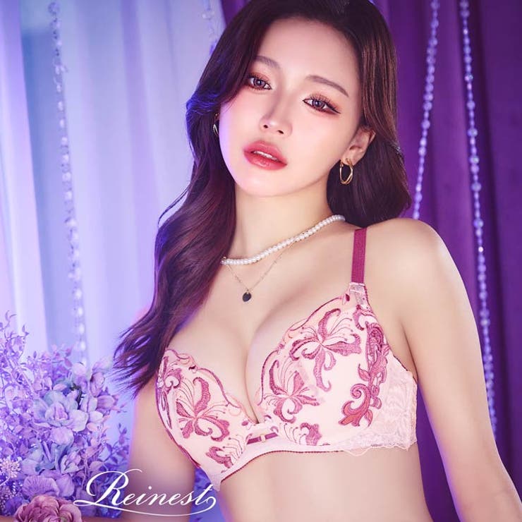 [Reinest]ノーブルボタニークフラワーブラジャー&バック透けTバックショー… | Dazzy | 詳細画像3 