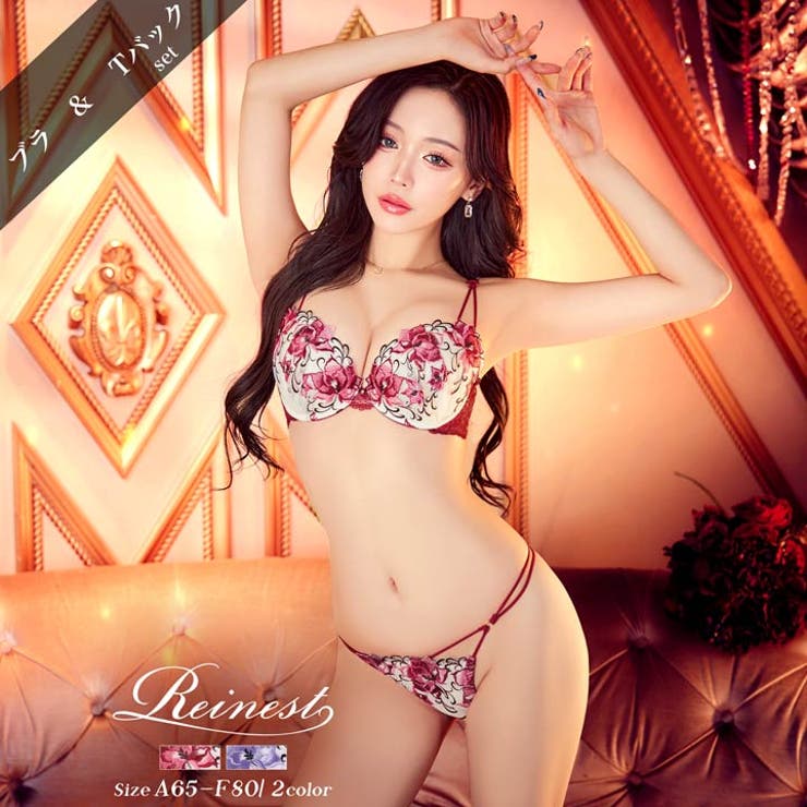 [Reinest]ミスティックアイビーフルールブラジャー&バック透けTバックショ… | Dazzy | 詳細画像1 