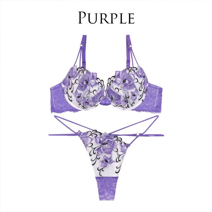 [Reinest]ミスティックアイビーフルールブラジャー&バック透けTバックショ… | Dazzy | 詳細画像7 