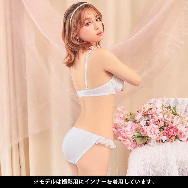 ドーリープティローズブラジャー&フルバックショーツ | Dazzy | 詳細画像5 
