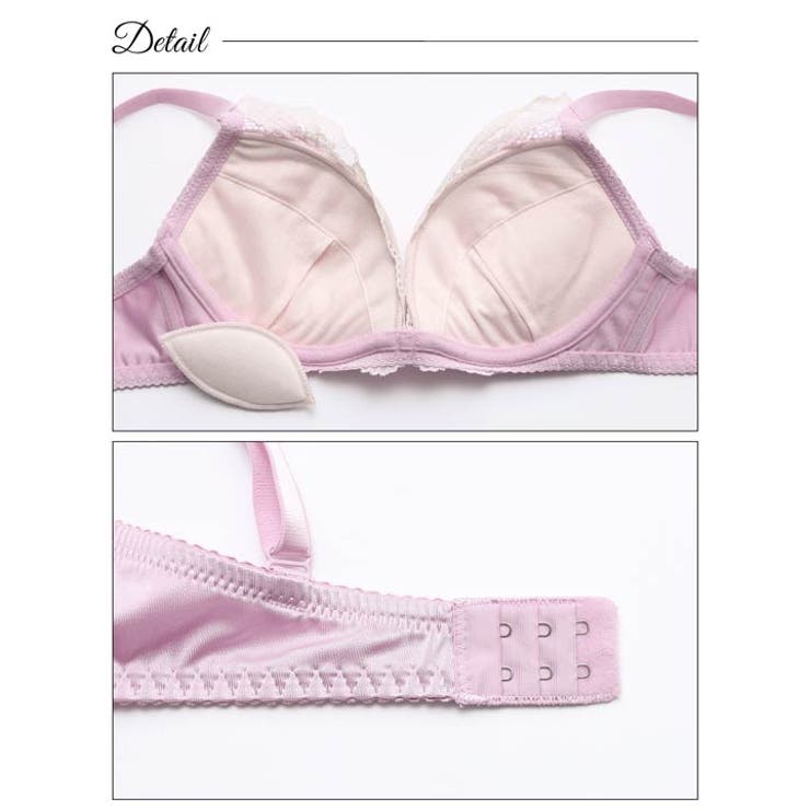 バイカラークラッシーペタルブラジャー&フルバックショーツ | Dazzy | 詳細画像8 