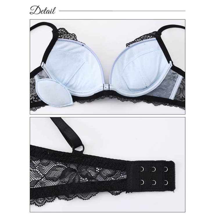 ロマネスクケミカルアーチブラジャー&バック透けTバックショーツ | Dazzy | 詳細画像8 