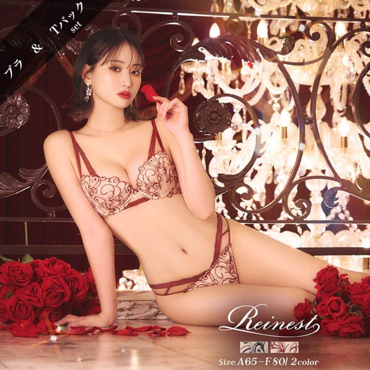 【永尾まりや着用】【Reinest】モダンスカラップアイビーブラジャー&バック透… | Dazzy | 詳細画像2 