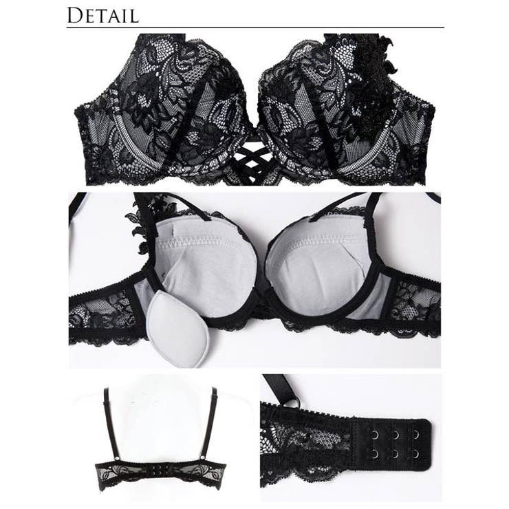 [Reinest] ミスティックレーシィクロスブラジャー&バック透けフルバックシ… | Dazzy | 詳細画像10 