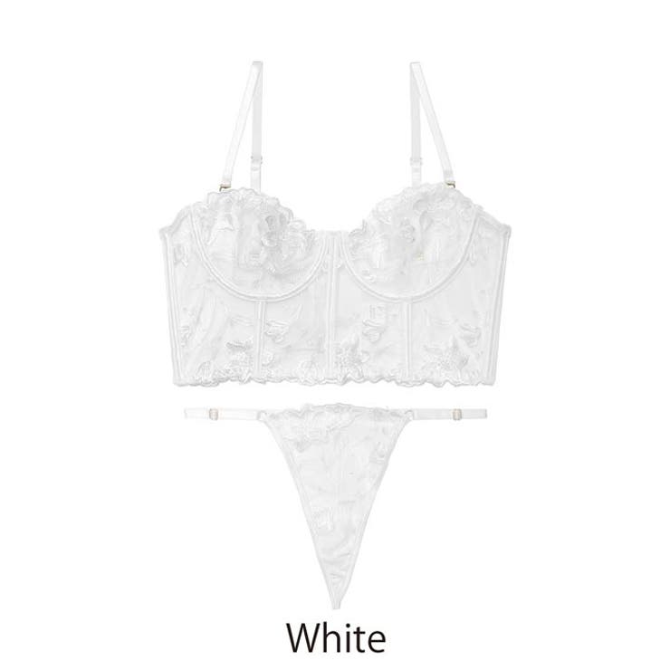 ブリリアントシアービスチェブラジャー&Tバックショーツセット