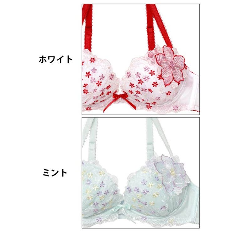 ノスタルジックフラワーガーデンブラジャー&フルバックショーツ | Dazzy | 詳細画像10 