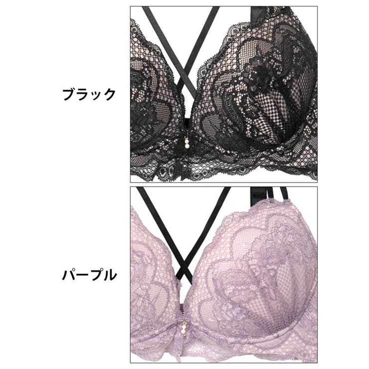  ロマンティック総レーススカラップコードブラジャー&バック透けフルバックショーツ… | Dazzy | 詳細画像11 